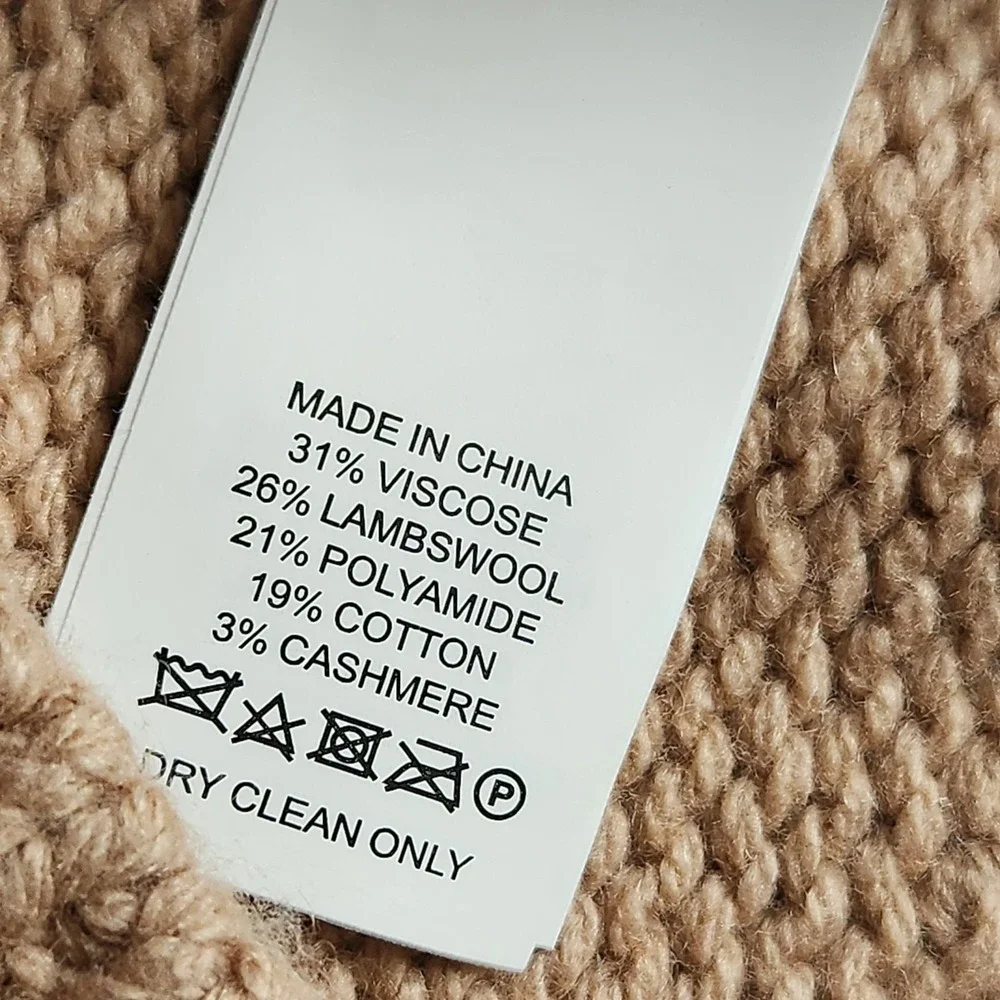 Kate Spade New York Wool Cashmere Blend Beaded Floral Puff Sleeve Sweater Small